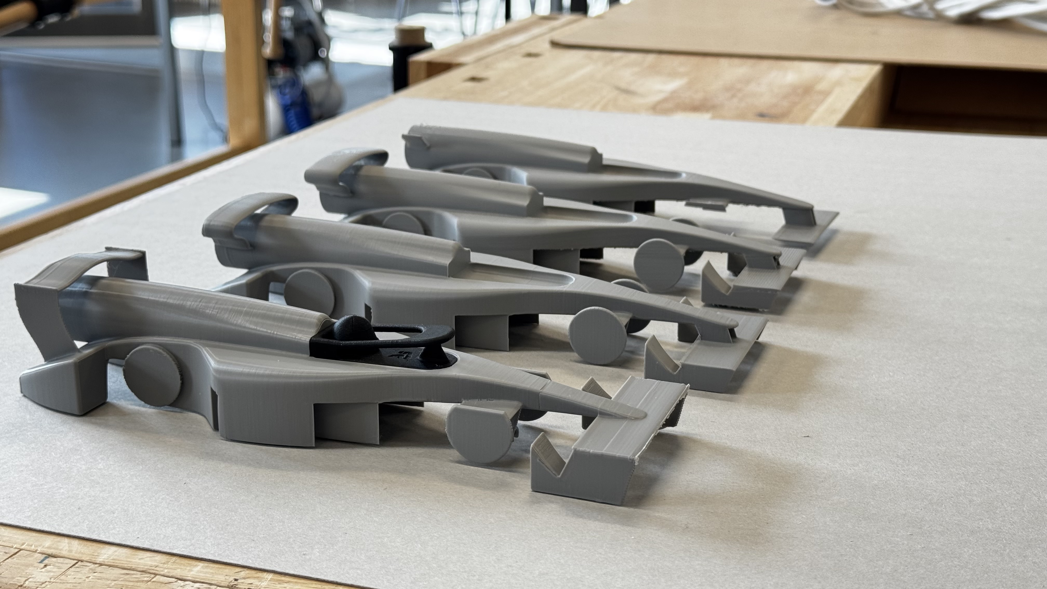 First 3D-printed prototype models of the Thaton Motorsport car